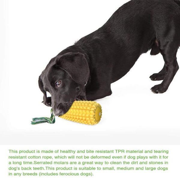 PROKEl Dog Chew Toys Corn Stick Toy For Smal  MediumLarge Breed 5.8   Squeak Corn Stick Ropetoy - Image 9
